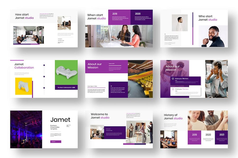 商务复古风业务汇报PPT模板 - 顶尖PPT