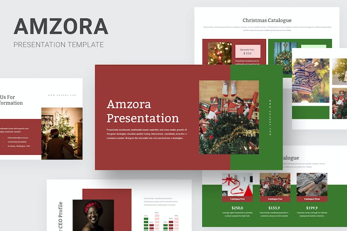 圣诞节主题演讲营销方案Keynote模板 - 顶尖PPT