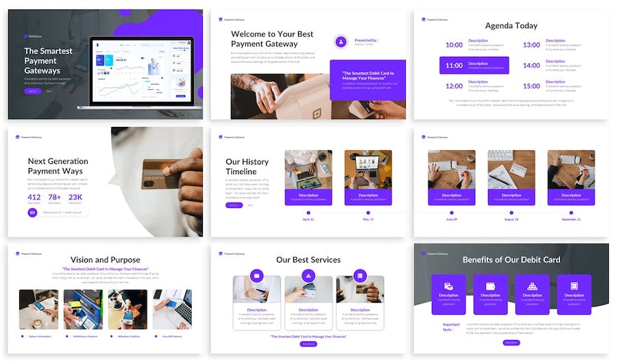 取款付款支付应用程序开发设计研究主题keynote模板 - 顶尖PPT
