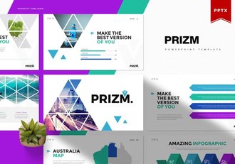 创意三角形板式设计企业简介工作汇报PPT模板 - 顶尖PPT