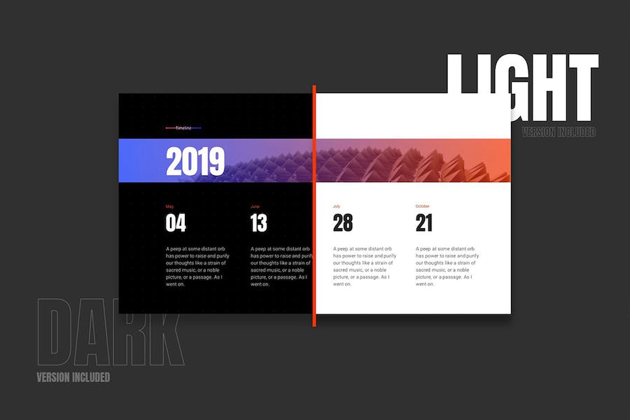 渐变配色平滑动画PPT模板 - 顶尖PPT