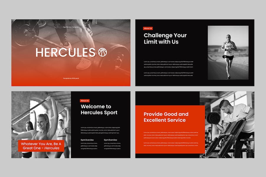 运动健身行业项目宣传展示Keynote模板 - 顶尖PPT