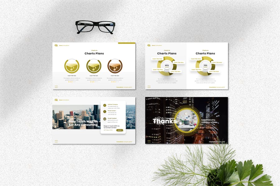 商务商业咨询公司PPT模板 - 顶尖PPT