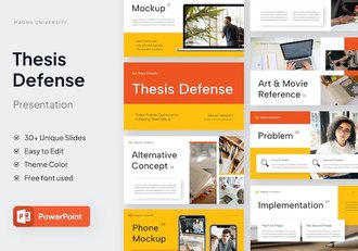 优秀毕业论文答辩PPT模板 - 顶尖PPT