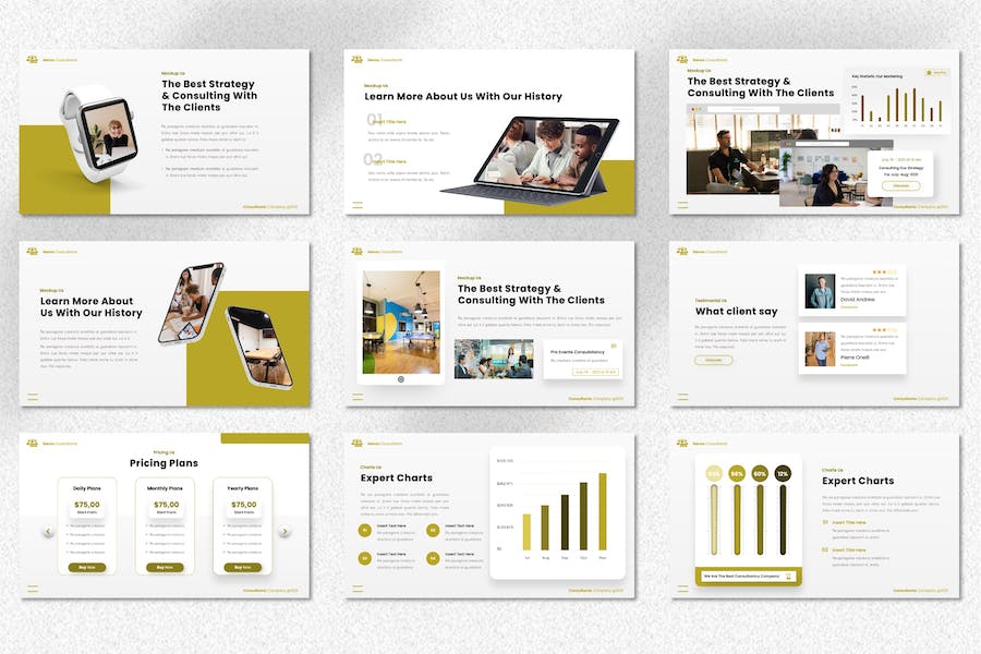 商务商业咨询公司PPT模板 - 顶尖PPT