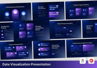 数据可视化分析大数据展示PPT模板 - 顶尖PPT