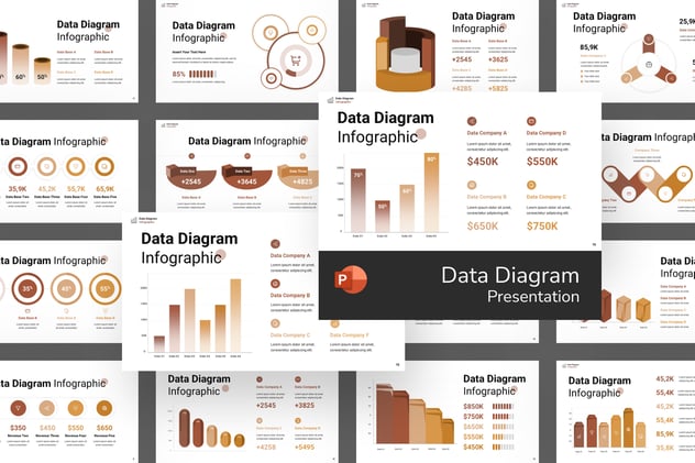 可视化数据展示PPT图形模板 - 顶尖PPT