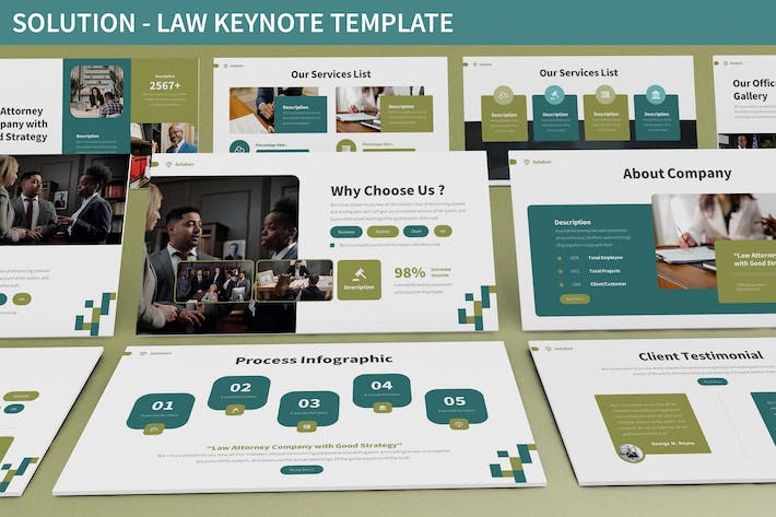大气精美企业解决方案商业计划营销策划商业合作通用keynote模板 - 顶尖PPT