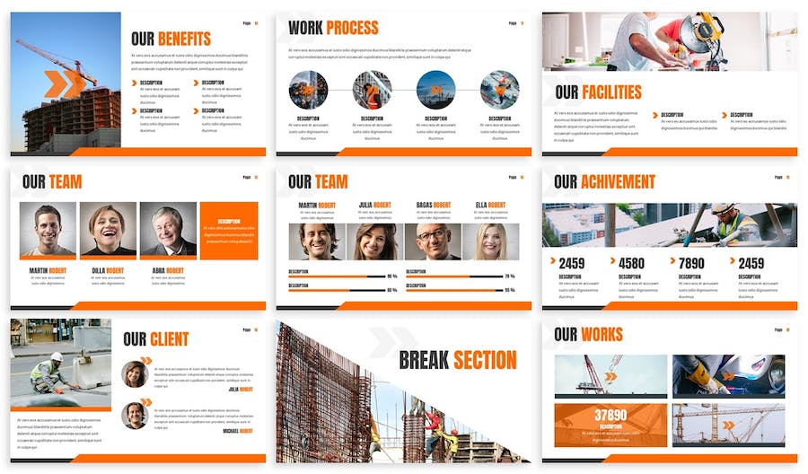 建筑工程施工项目管理规划Keynote模板 - 顶尖PPT