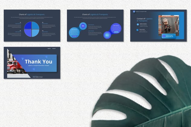 物流与运输主题keynote模板 - 顶尖PPT