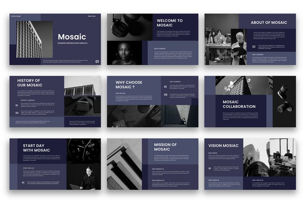 商业商务企业公司介绍PowerPoint模板 - 顶尖PPT