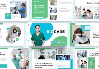 医疗诊所医学健康护理PPT模板 - 顶尖PPT