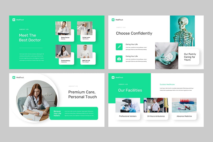 医疗信托健康管理咨询服务PPT模板 - 顶尖PPT