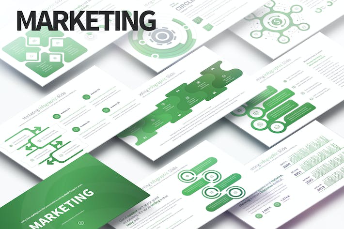 市场营销PPT信息图表模板 - 顶尖PPT