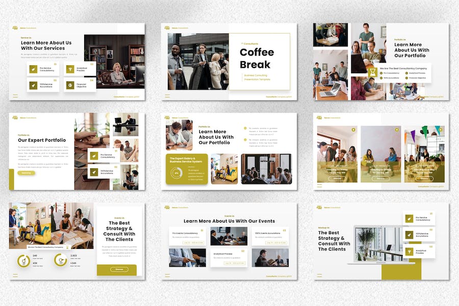 商务商业咨询公司PPT模板 - 顶尖PPT