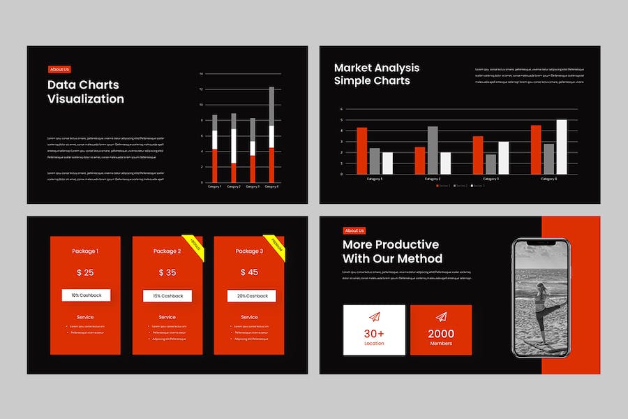 运动健身行业项目宣传展示Keynote模板 - 顶尖PPT