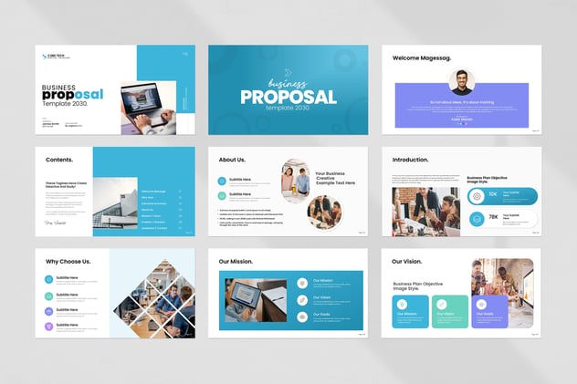 商业提案PowerPoint模板 - 顶尖PPT