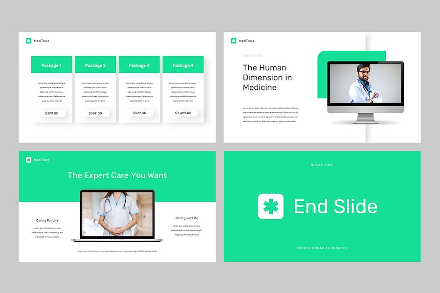 医疗信托健康管理咨询服务PPT模板 - 顶尖PPT
