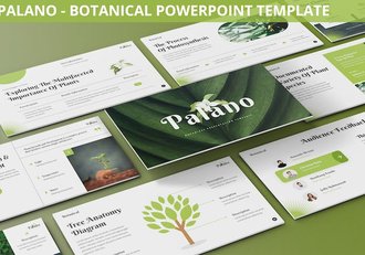 植物学教育课程展示PPT模板 - 顶尖PPT