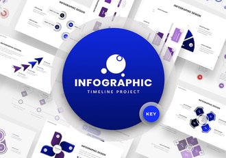 时间轴步骤图架构图形keynote模板 - 顶尖PPT