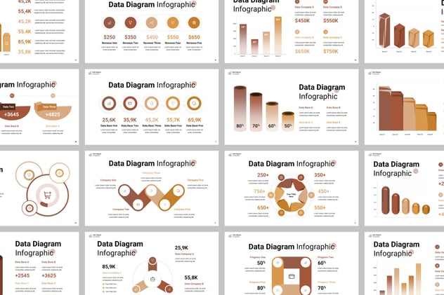 可视化数据展示PPT图形模板 - 顶尖PPT