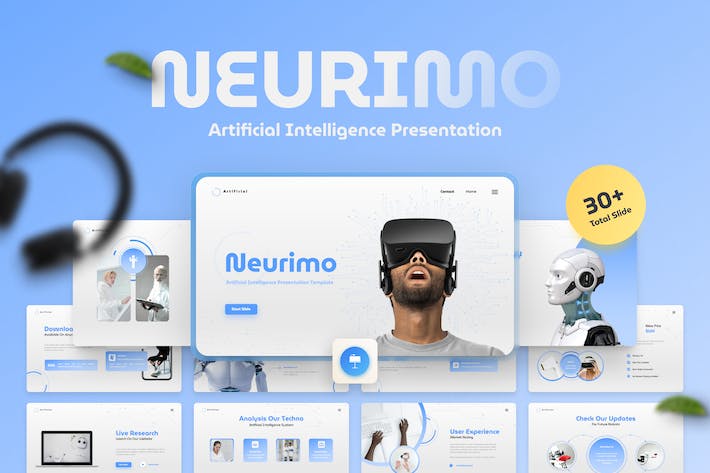 人工智能神经网络技术讲述Keynote模板 - 顶尖PPT