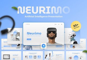人工智能神经网络技术讲述Keynote模板 - 顶尖PPT