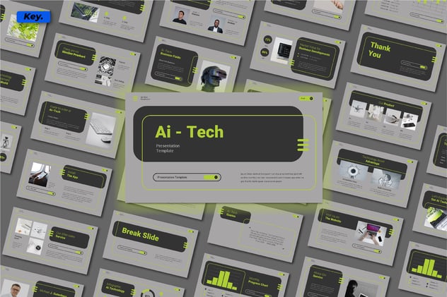 人工智能技术演讲keynote模板 - 顶尖PPT