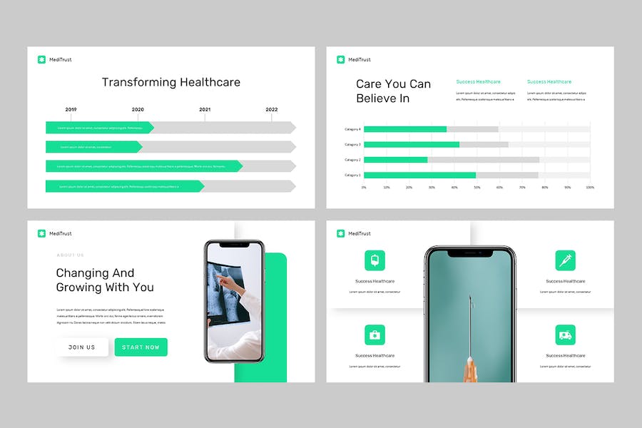 医疗信托健康管理咨询服务PPT模板 - 顶尖PPT