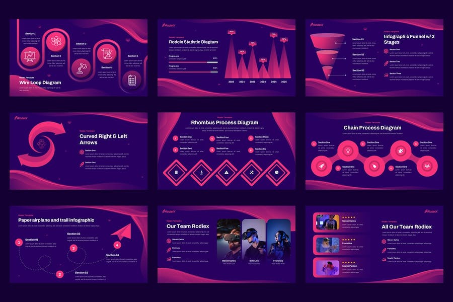 虚拟现实元宇宙技术应用开发PPT模板 - 顶尖PPT