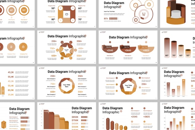 可视化数据展示PPT图形模板 - 顶尖PPT