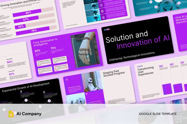 AI科技公司介绍展示PPT模板 - 顶尖PPT