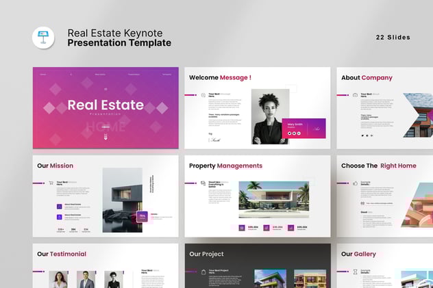 房地产主题keynote模板 - 顶尖PPT