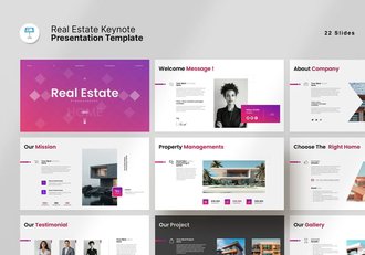 房地产主题keynote模板 - 顶尖PPT