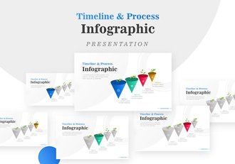 四个选项的生长植物信息图形PPT模板 - 顶尖PPT
