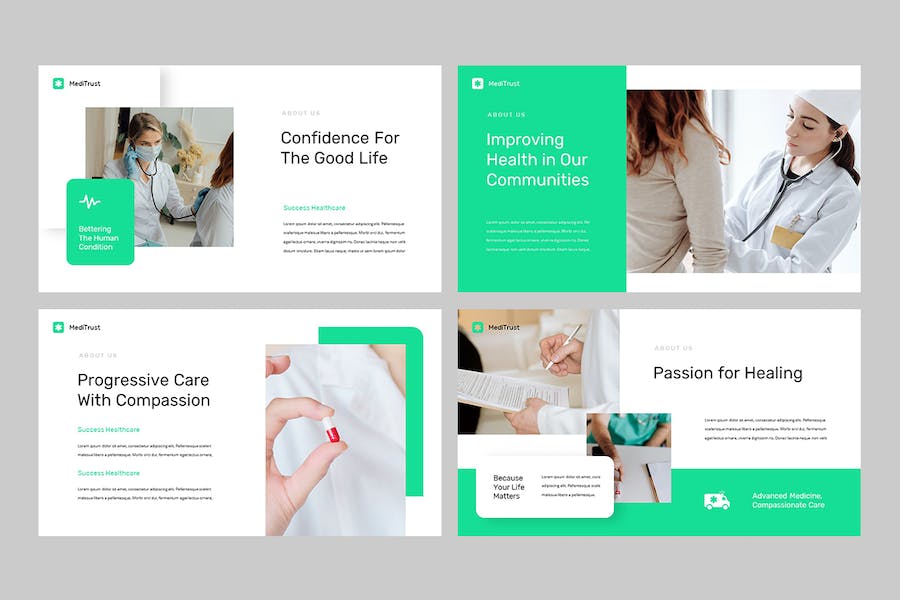 医疗信托健康管理咨询服务PPT模板 - 顶尖PPT
