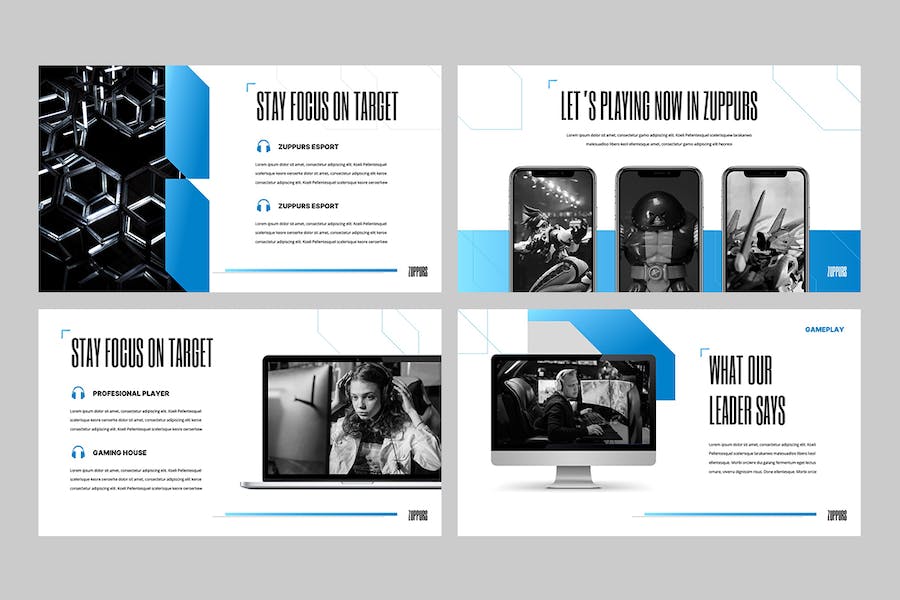 现代游戏开发设计方案PPT模板 - 顶尖PPT