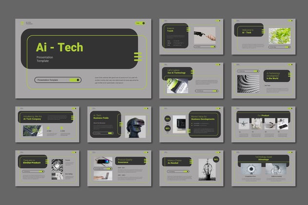 人工智能技术演讲keynote模板 - 顶尖PPT
