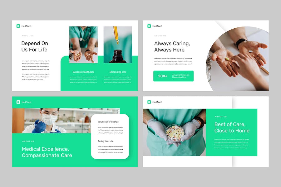 医疗信托健康管理咨询服务PPT模板 - 顶尖PPT