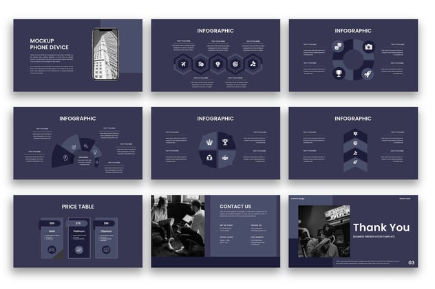 商业商务企业公司介绍PowerPoint模板 - 顶尖PPT