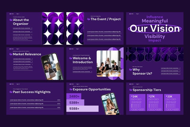 赞助商合作项目推介方案PPT模板 - 顶尖PPT