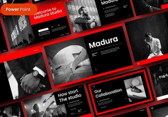 欧美商务深色PPT模板 - 顶尖PPT