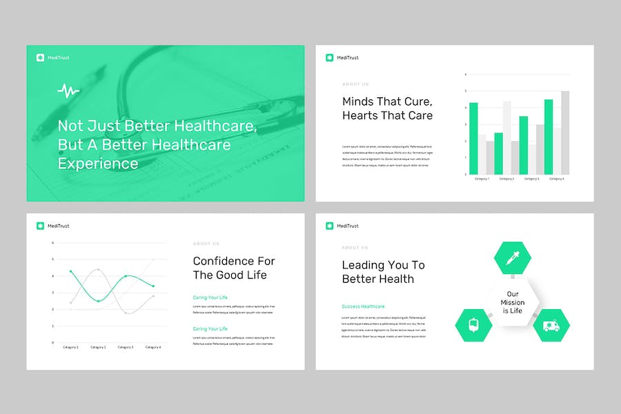 医疗信托健康管理咨询服务PPT模板 - 顶尖PPT