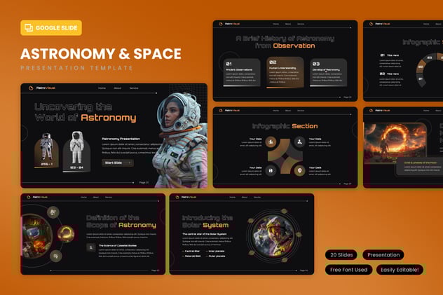 天文学与空间PPT模板 - 顶尖PPT