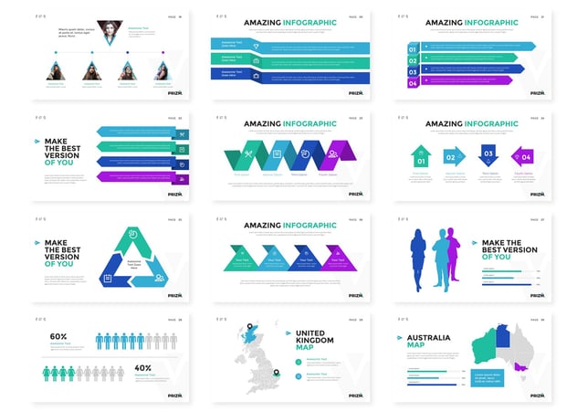 创意三角形板式设计企业简介工作汇报PPT模板 - 顶尖PPT