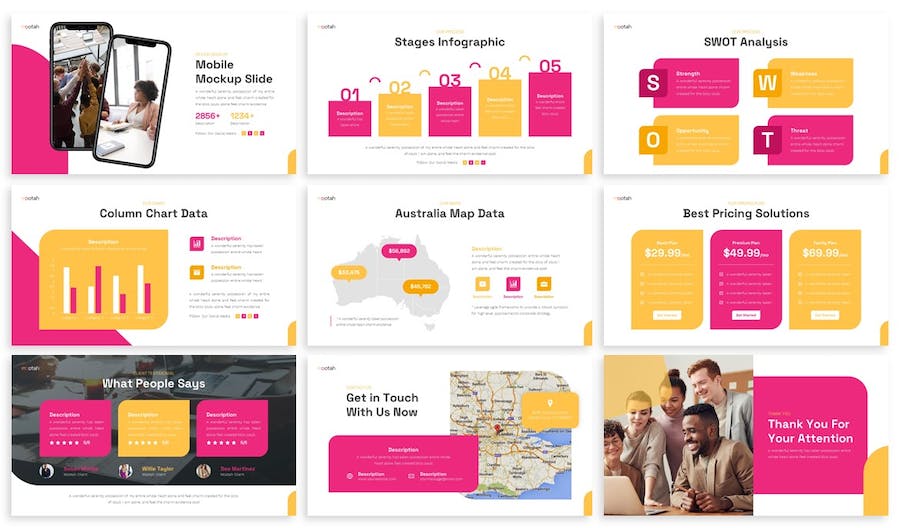 国外多用途商务keynote模板 - 顶尖PPT