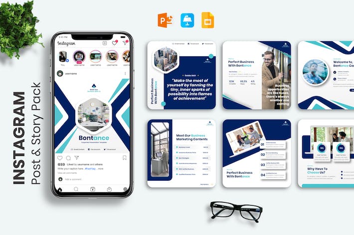 社交媒体宣传尺寸keynote模板 - 顶尖PPT