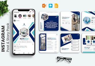 社交媒体宣传尺寸keynote模板 - 顶尖PPT