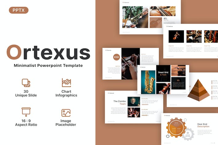 极简主义艺术活动展示PPT模板 - 顶尖PPT