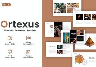 极简主义艺术活动展示PPT模板 - 顶尖PPT